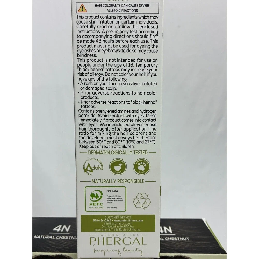 Naturtint 4N Permanent Hair Color Gel Natural Chestnut Brown 3 Pack
